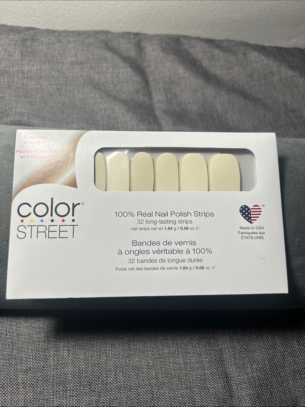Color Street Cream Nail Strips in Soft Cream